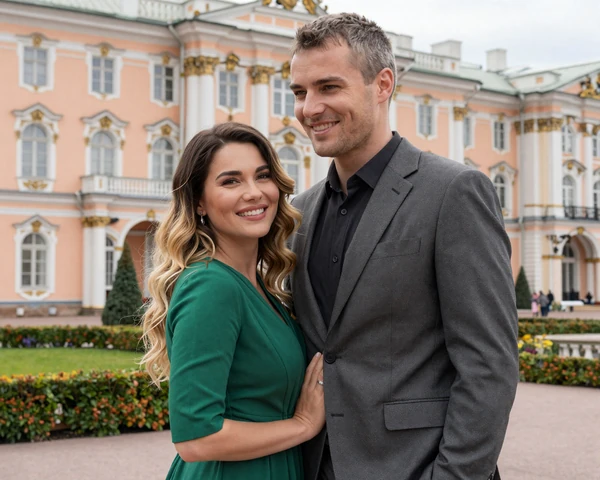 Robert from Denver and Olga from St. Petersburg, a successful international couple who met through Slavic dating