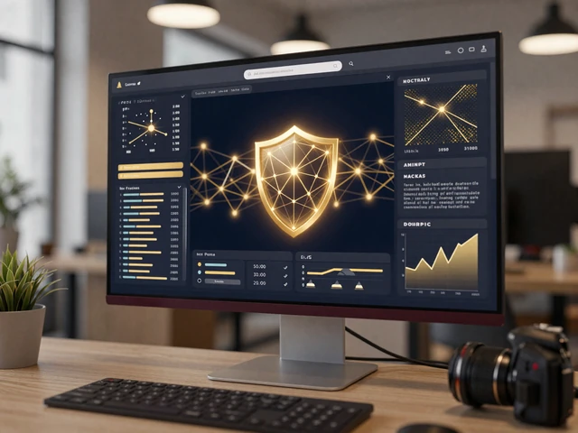 AI-powered scam detection dashboard monitoring platform security in real time